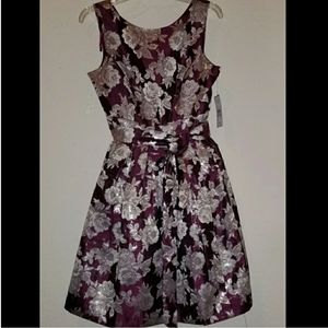 NWT Jessica Howard Missy Wine Dress, Sz 6